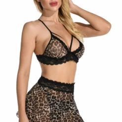 3WISHES Lingerie Wild About You Bra Set