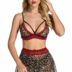 3WISHES Lingerie Wild About You Bra Set