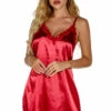 3WISHES Chemise Lingerie Silky Satin Chemise