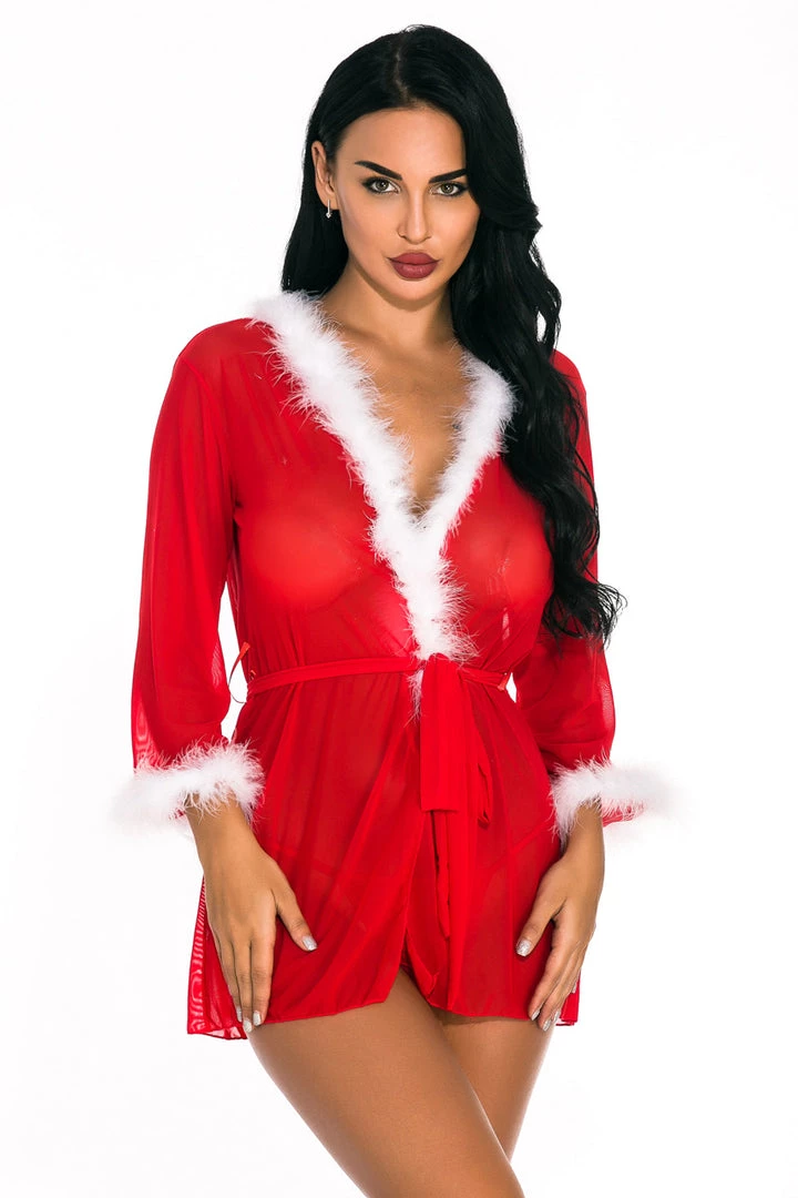 3WISHES Robes Sexy Santa Robe 1 3WISHES Robes Sexy Santa Robe