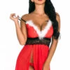 3WISHES Sleigh It Babydoll Lingerie