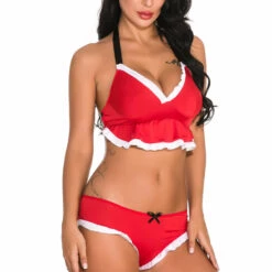 3WISHES Christmas Eve Cutie Set Bra Sets