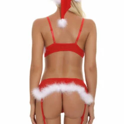 3WISHES Lingerie Playtime Santa Set