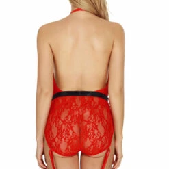 3WISHES Lingerie Holiday Hottie Teddy