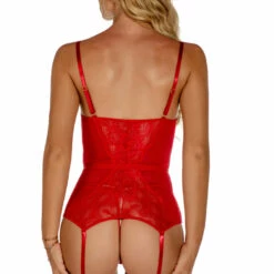 3WISHES Ruby Red Garter Bustier 7 3WISHES Ruby Red Garter Bustier