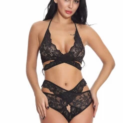 3WISHES Lingerie Criss Cross Cutie Set