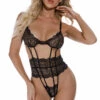 3WISHES Teddy Lingerie Cage Me In Teddy