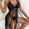 3WISHES Lingerie Glamour Queen Chemise