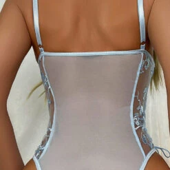 3WISHES Flower Garden Teddy Lingerie 11 3WISHES Flower Garden Teddy Lingerie