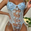 3WISHES Flower Garden Teddy Lingerie