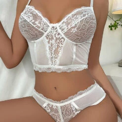 3WISHES Pretty Patterned Bralette Set