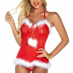 3WISHES Santa Baby Bustier Set