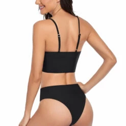 3WISHES Not So Basic Black Bikini Sexy Swimwear