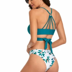 3WISHES Teal Tropics Bikini