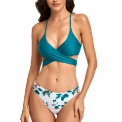 3WISHES Teal Tropics Bikini 10 3WISHES Teal Tropics Bikini