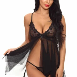 3WISHES Mesh Handkerchief Babydoll 13 3WISHES Mesh Handkerchief Babydoll