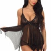 3WISHES Mesh Handkerchief Babydoll