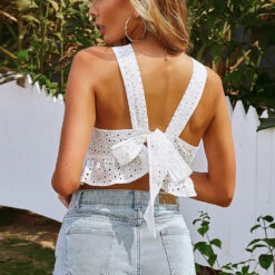 3Wishes Tops Flirty Ruffle Crop Top 12 3Wishes Tops Flirty Ruffle Crop Top