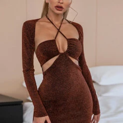 3WISHES Clothing Red Ribbed Dress And Shrug