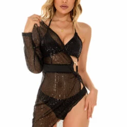 3Wishes Showstopper Mini Glitter Dress 12 3Wishes Showstopper Mini Glitter Dress