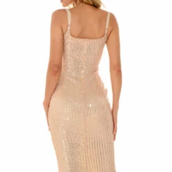 3Wishes Sleek Glitter Midi Dress 15 3Wishes Sleek Glitter Midi Dress